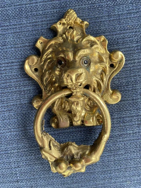 Arthur Court Designs Solid Brass Lion Head Door Knocker Some Patina