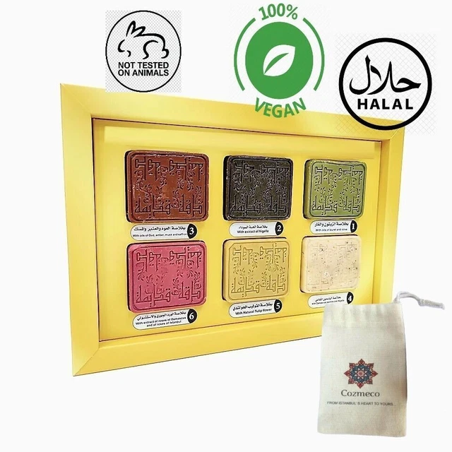 Jabón de Laurel Vegano 100% Orgánico (set completo) Natural Hecho a Mano 6x...