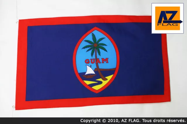 DRAPEAU GUAM 150x90cm - DRAPEAU AMÉRICAIN 90 x 150 cm - DRAPEAUX - Neuf