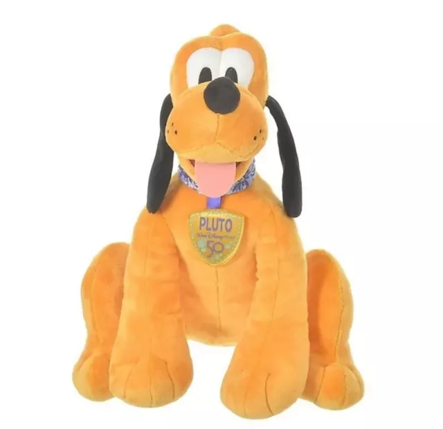 Walt Disney World 50th Pluto Plush Toy Stuffed Animal Dog