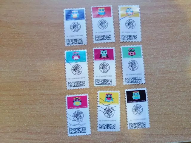 Série timbres suivi 2020,AU 1921 au AU 1929