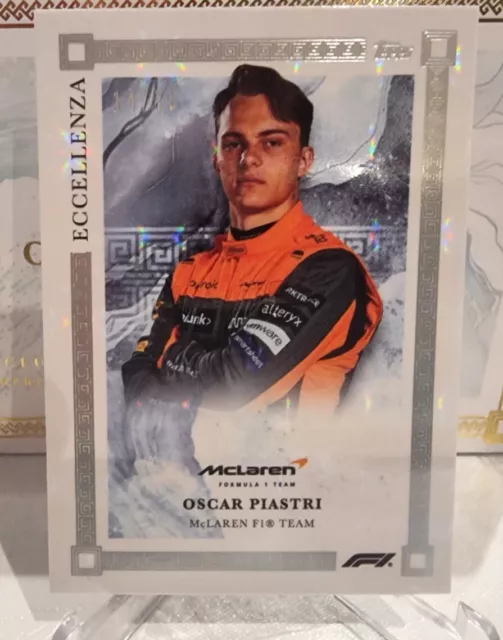 Oscar Platten McLaren F1 Formel 1 Topps Exzellenz silber nummeriert/75