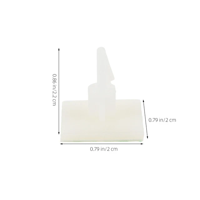 100 Entretoises Adhésives Pour PCB - Hauteur 0.19", Blanc, Plastique, Marque Uxcell