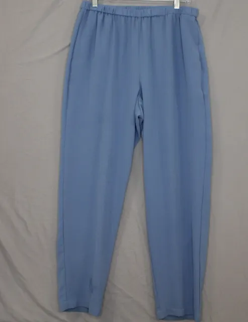 Vince Camuto Womens Blue Trouser Elastic Waist Pull On Pants Size Medium