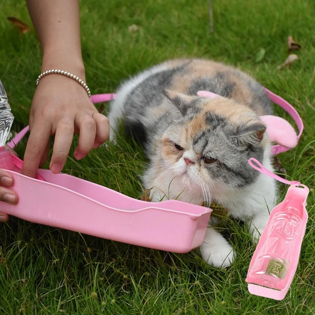 250ml/500ml Outdoor Travel Foldable Plastic Pet Dog Water Bottle For Dogs Cats