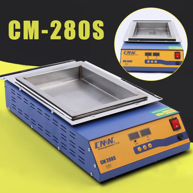 Solder Bath Molten Tin Furnace stainless Titanium Alloy Soldering Pot CM-280S US