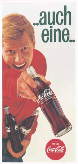 Coca Cola auch eine Flasche Getränk Koffein Plakat Kunstdruck Werbung 415