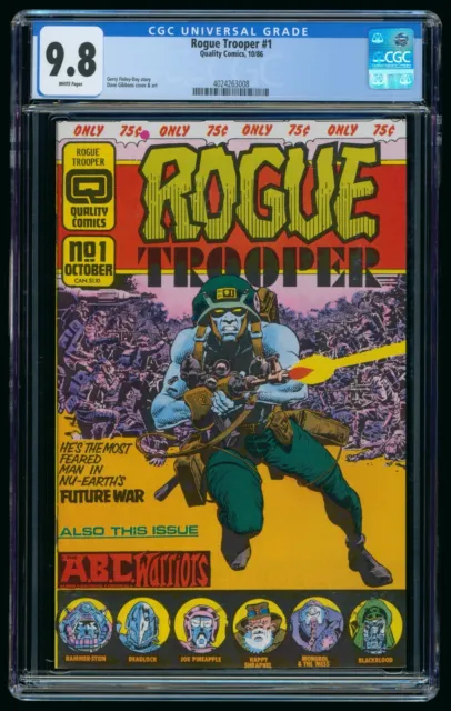 Rogue Trooper #1 (1986) Cgc 9.8 Quality Comics White Pages