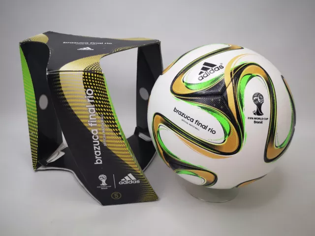 ADIDAS BRAZUCA FINAL Rio FIFA World Cup Brazil 2014 Match Ball Soccer Size  5 £39.56 - PicClick UK