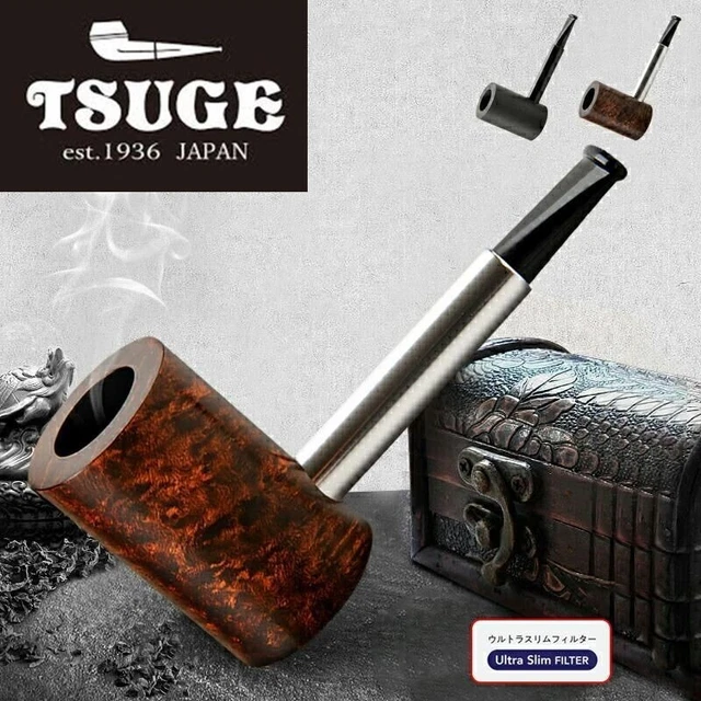 TSUGE : CIGARETTE PIPE ( Aluminum+Briar ) :Super Cool Design