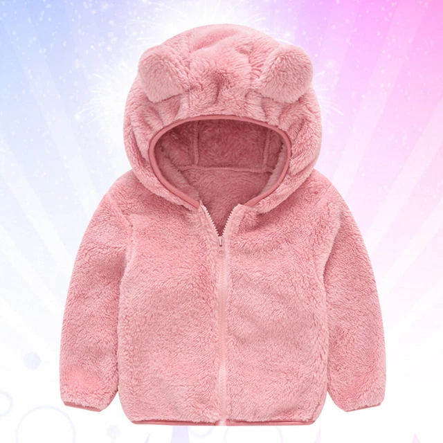 Felpa con cappuccio calda lavabile comoda cartone animato vestiti neonati bambine