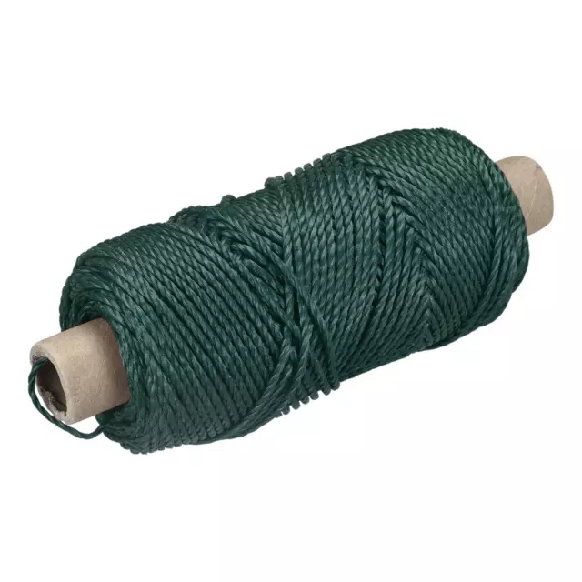 Geflecht Maurerschnur Nylon Dunkelgrün 100M/109 Yard 3MM für Netztuch Gartenbau