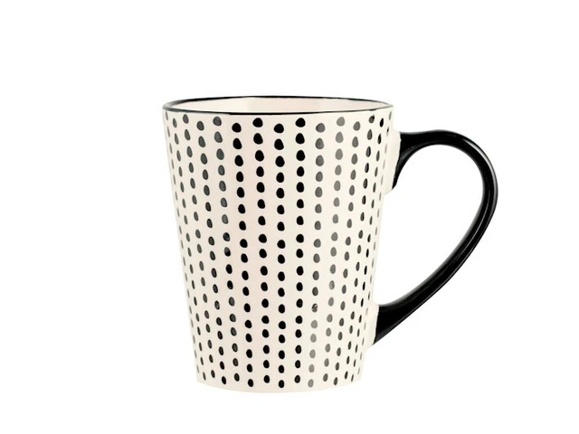 Tazze Mug Vhera in stoneware decoro CC 350 astratto moderno H 10 cm