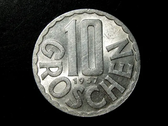 Austria  1957  10  Groschen  Coin  # 1