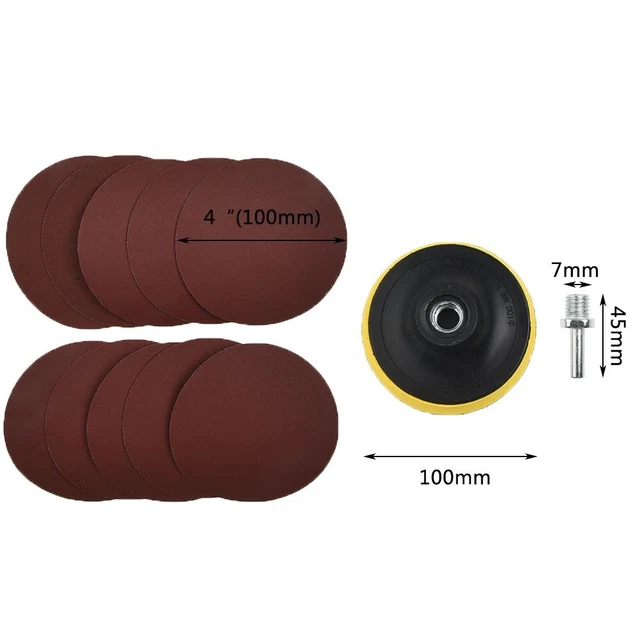 Sanding Discs Bloc Kit Perceuse Électrique Rotatif Accessoires Polir Papier Set