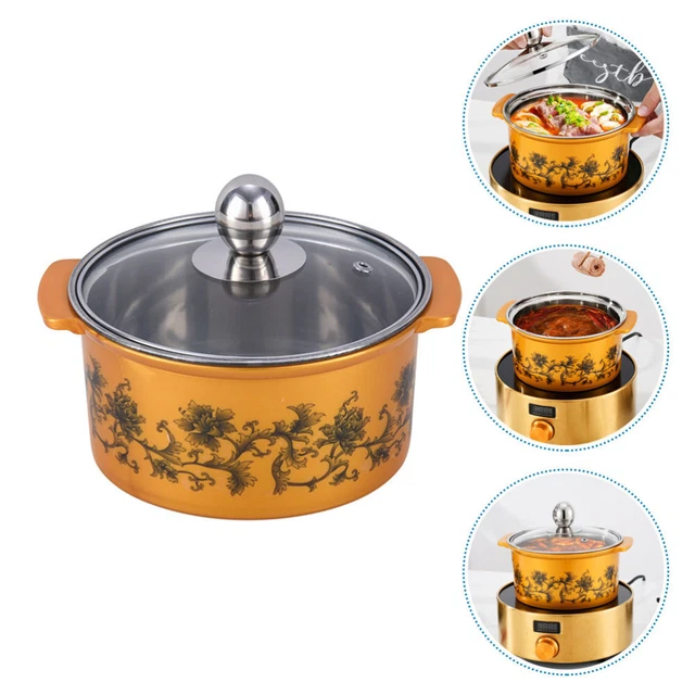 Pentola Per Hot Pot Divisa Leopacat - Acciaio Inossidabile, Doppio Scomparto, Per Induzione E Gas, 13.38 Pollici - Foto 10