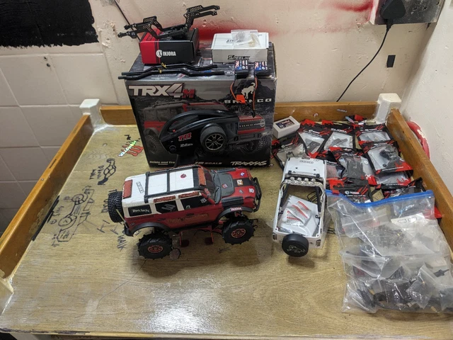 Trixas TRAXXAS TRX-4M FORD Bronco 1:18 4WD Electric Brushed RTR RC Crawler Lot ...