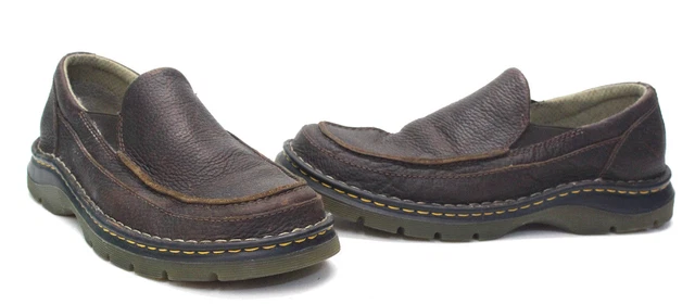DR MARTENS DOC Lennon Brown Leather Casual Slip-On Loafers  display picture 2