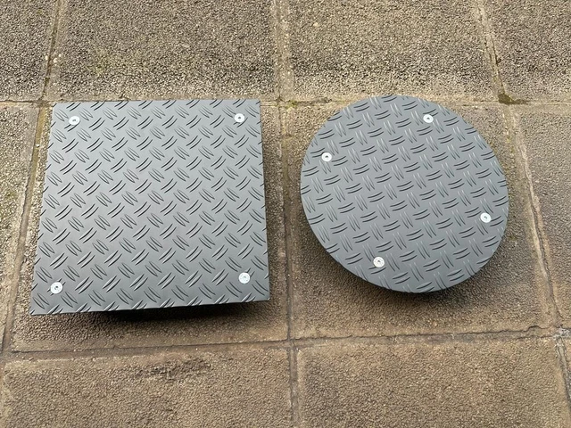 Carrello per Piante Tondo Angolare 200kg Rullo di Fiore Arancione Antracite Alu