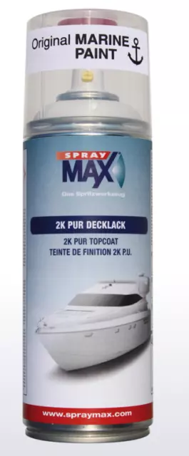SprayMax Marine 2K PUR Decklack weiss (400ml)