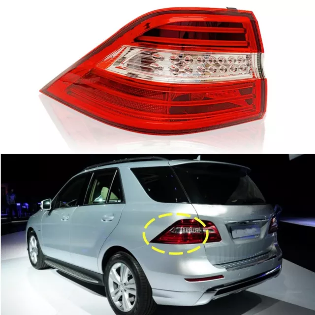 Driver Side Tail Light For 2012-2015 Mercedes Benz W166 ML350 ML550 Left Outside