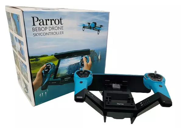 Parrot Skycontroller mit Sonnenschutz für Bebop Drohne Blau