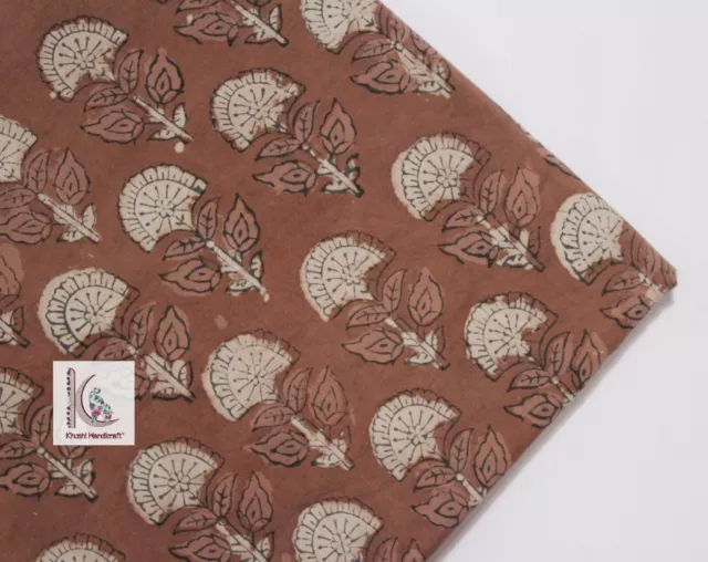 Indien Main Bloc Imprimé 100% Coton Couture Course Tissu Matériel D'Artisanat 05