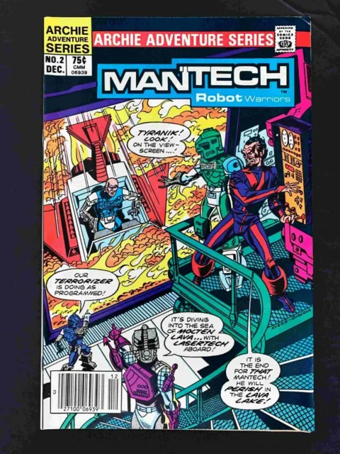 Mantech Robot Warriors #2 Archie Comics Adventure Series 1984 Vf+