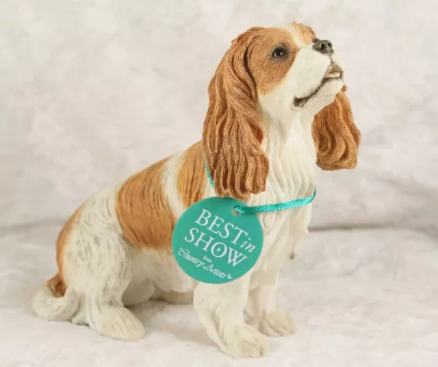 Country Artist  Cavalier King Charles Spaniel ornament 4" tall pedigree dog