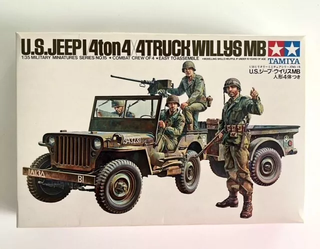 US Jeep 4x4 Truck Willys MB Tamiya Bausatz 1:35 Nr. MM115 vollständig unbenutzt