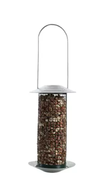 Fallen Fruits Home Garden Classic Dark Green Metal Bird Peanut Nut Feeder FB536