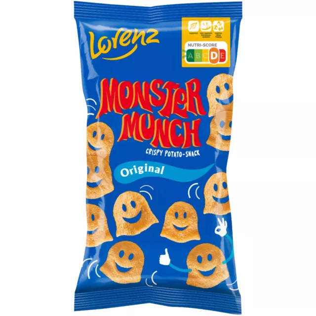 Lorenz Monster Munch Original Kartoffel-Snack 6er Pack 6x75g Tüte usy Block 2