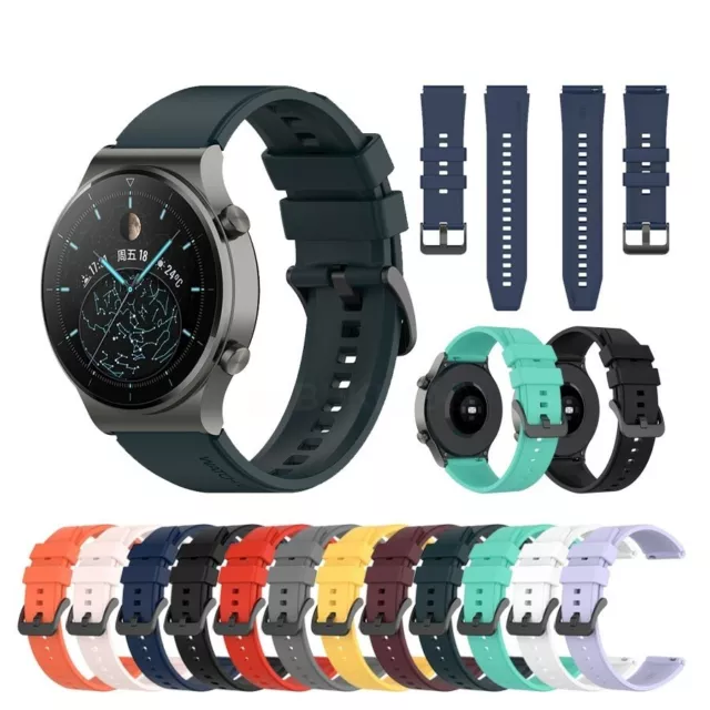 For Various Huawei SmartWatch Strap Silicone Fitness Wrist Band Gym Sports
