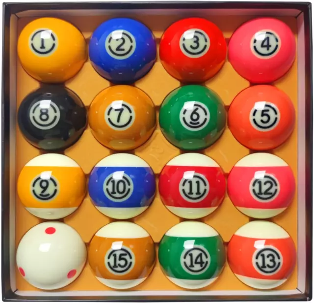 SUPER CRYSTALATE BILLIARD POOL BALLS Made in England $22.00