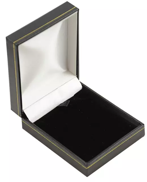 10 Black Leatherette Pendant Drop Earring Boxes Jewellery Wholsesale Box Supply