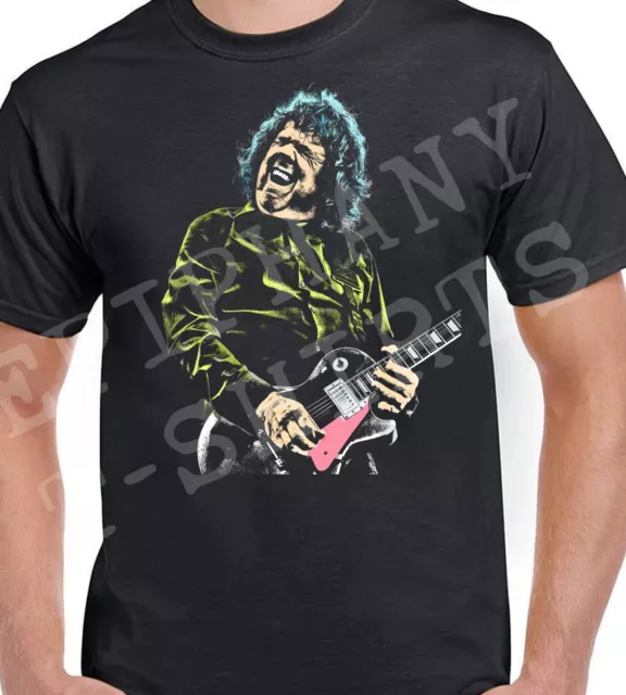 Gary Moore inspired Mens T-Shirt Thin Lizzy Legend Design By Charlie Tokyo