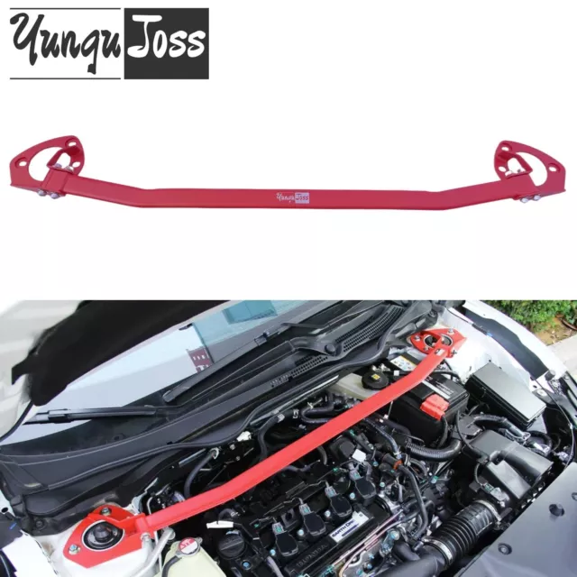 Red Front Upper Suspension Strut Bar Tower Brace Fit for Honda Civic 2016-2020