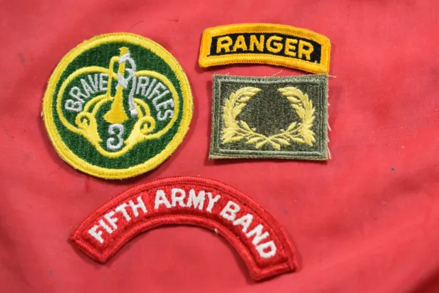 4 Different Army Patches - #M18546