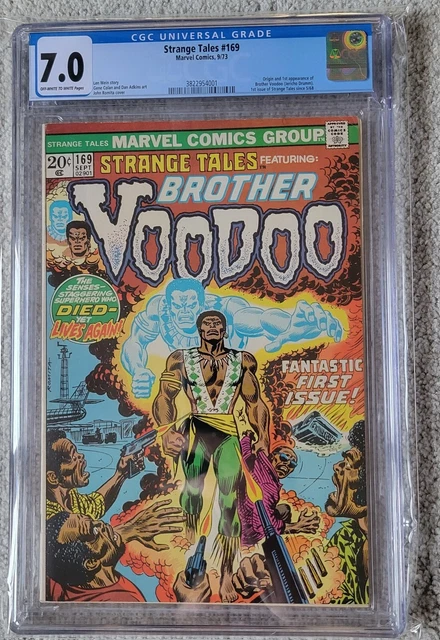 Strange Tales #169 Marvel 1973 Origin # 1st Strange Tales Brother Voodoo CGC 7.0