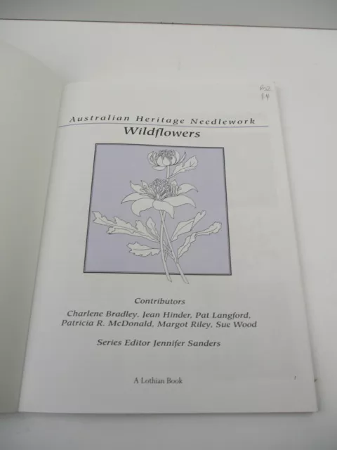 Wildflowers, Australian Heritage Needlework By Jennifer Sanders - Tracking (B205 2