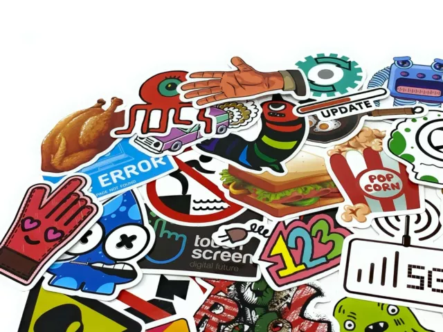 50 Sticker Bomb Pack Euro Dub Vw Drift Showcar Skateboarding Scooter Bike Vinyl 3