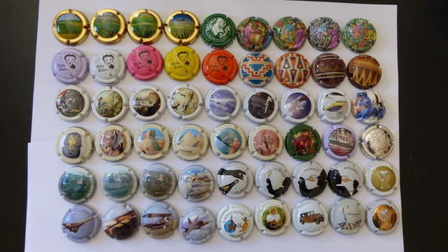 Lot De  54 Capsules De Champagne Generiques