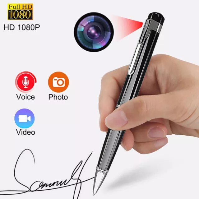 HD 1080P Hidden Camera Video Recorder Pen Clip Body Loop Recording Sports Cam UK