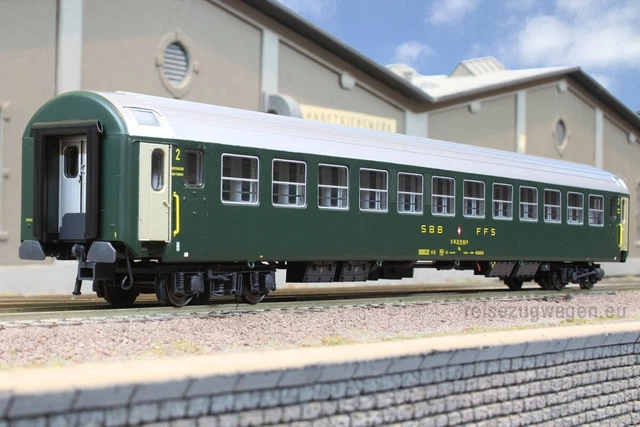 BEMO 3277 416 - SBB Brünig AB 406 grün 1./2. Kl Typ III H0m (Gebraucht