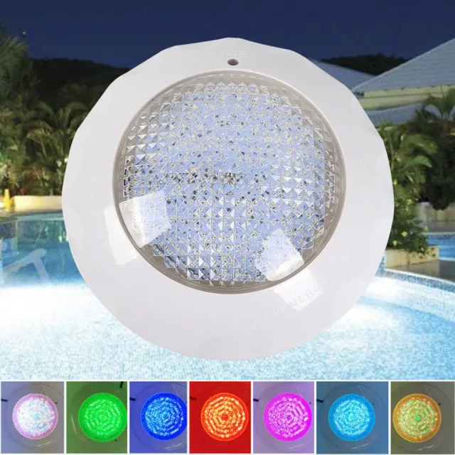 45W Poolbeleuchtung LED RGB Unterwasser Poollicht Poollampe Fernbedienung 12V