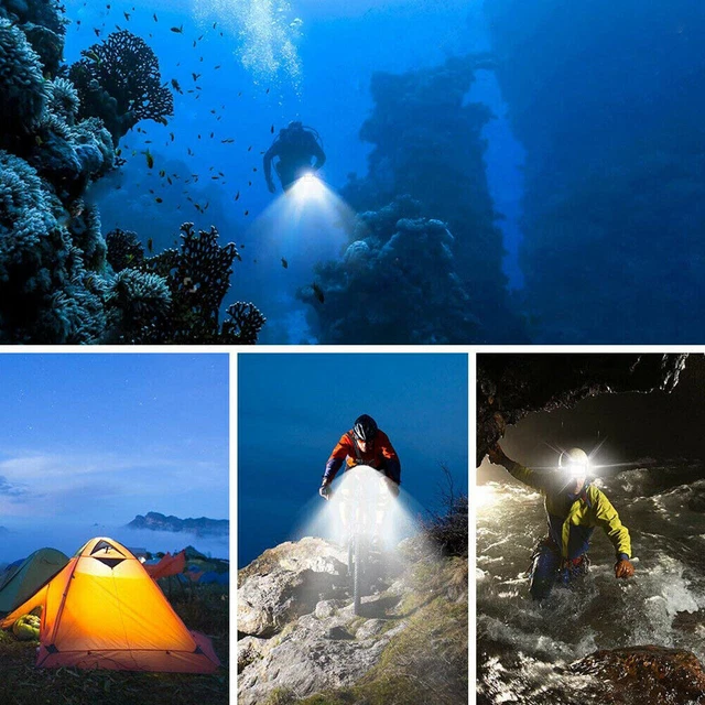Lámpara Subacuática Impermeable LED Video/Luz Punto de Buceo Cámara Deportiva