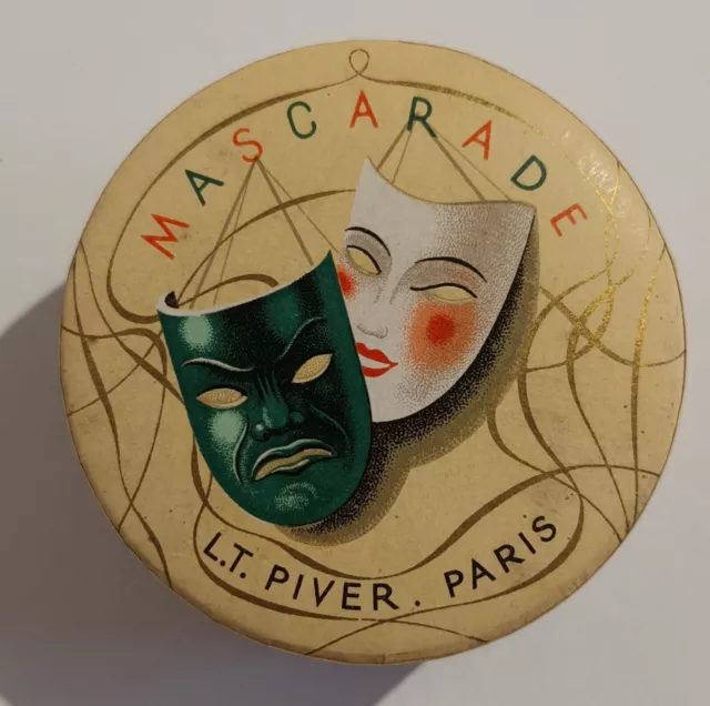 Ancienne boite vide de poudre Mascarade L.T. Piver Paris