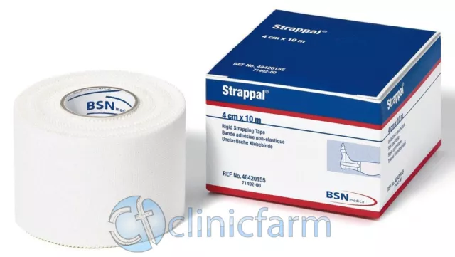 4 pezzi NASTRO ADESIVO CEROTTO BENDA ELASTICA taping STRAPPAL BSN (4cm x 10m)