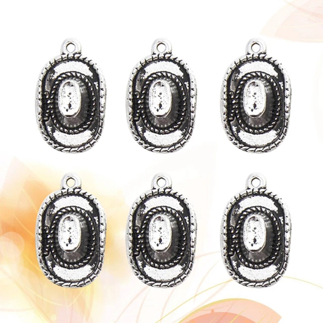 10 Stück Legierung Cowboyhut Anhänger Charms DIY Schmuck Herstellung Zubehör für