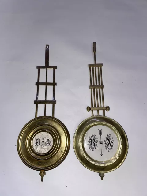 Pair Of Vienna Style Reproduction/Replacement Wall Clock Pendulums